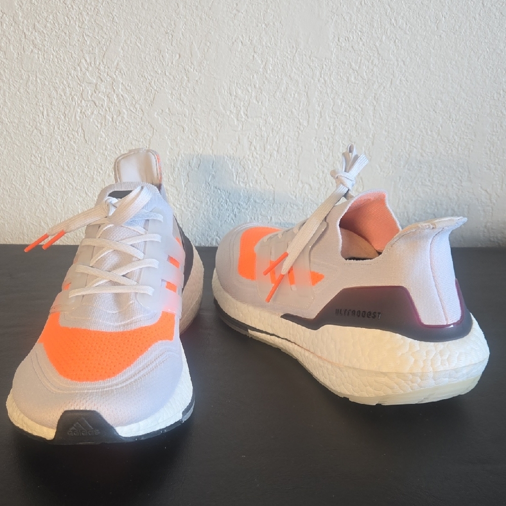 Adidas Men's Athletic Shoes - White and Orange
